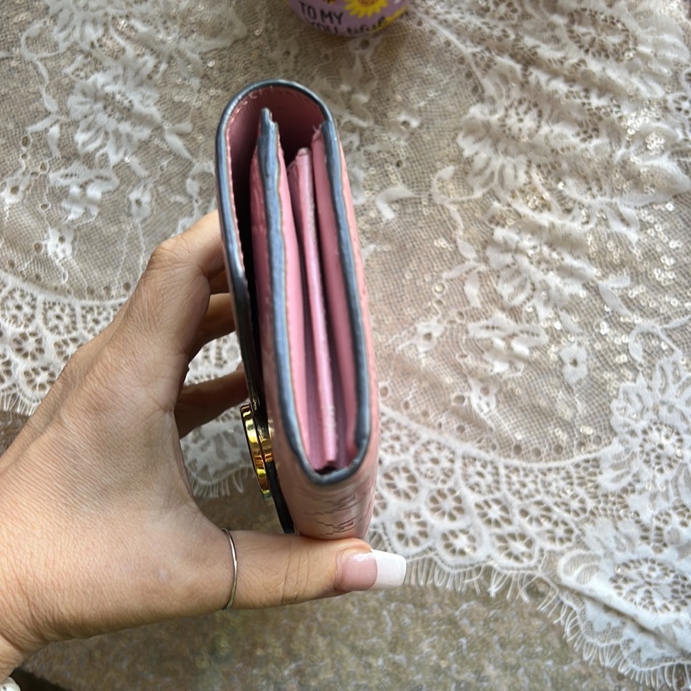 GUCCI Guccissima GG Interlocking Pink Leather Long Wallet/Clutch - Picture 8 of 16